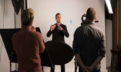 Filmmaking in sign language