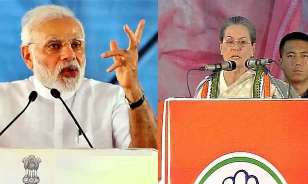 Sonia Gandhi takes a jibe at Modi, says India has never seen such an irresponsible PM