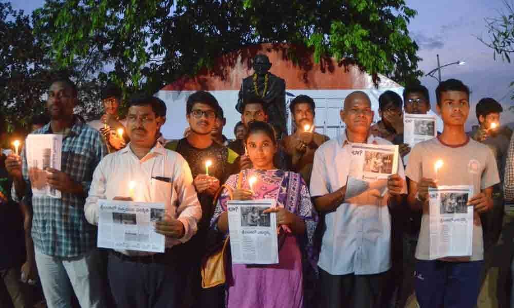 Condolences paid to Sri Lanka blast victims in Visakhapatnam