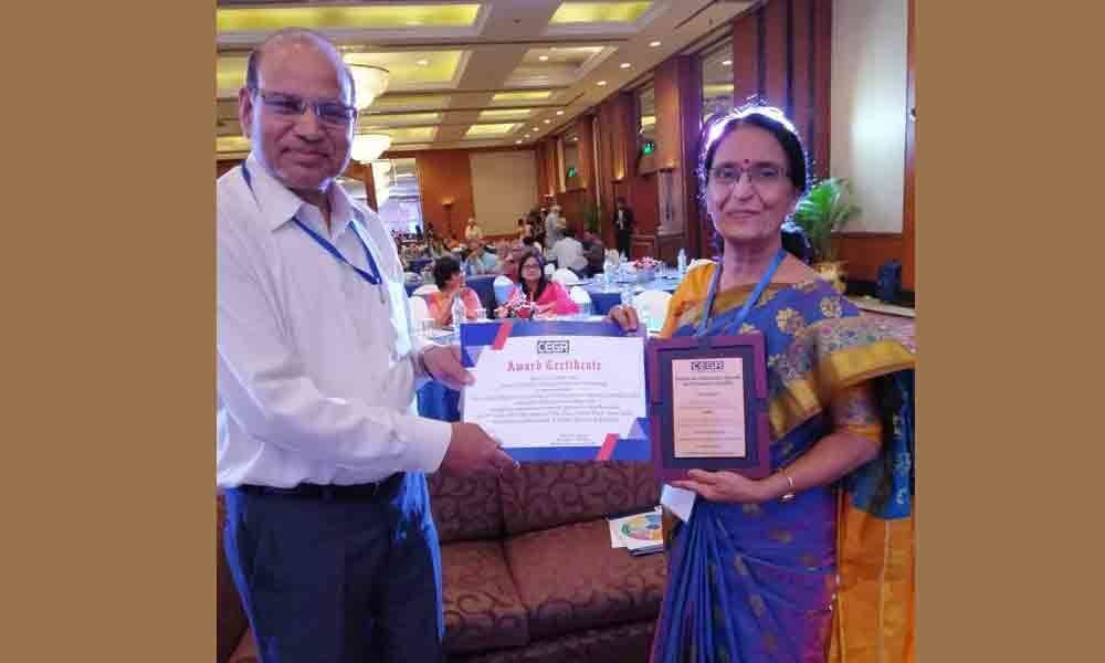 Hyd college awarded at Indian National Fest