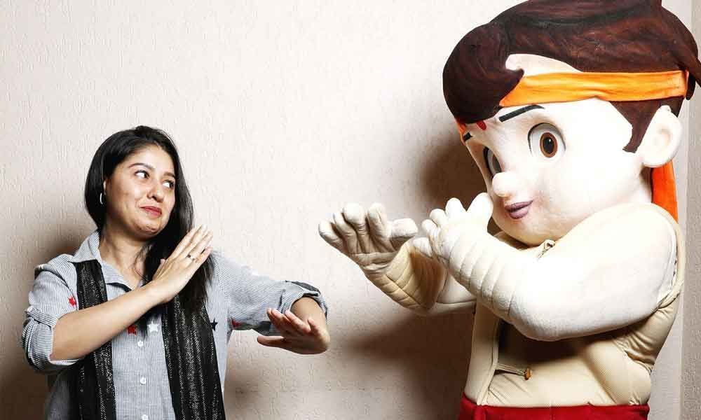 Sunidhis moments with Chhota Bheem