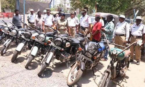 12 bikes seized for rash driving