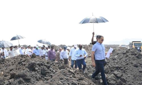 PCB officials inspect Polavaram dumping yard