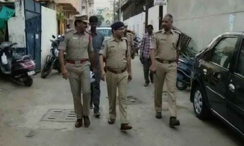 Cordon and search at Madannapet