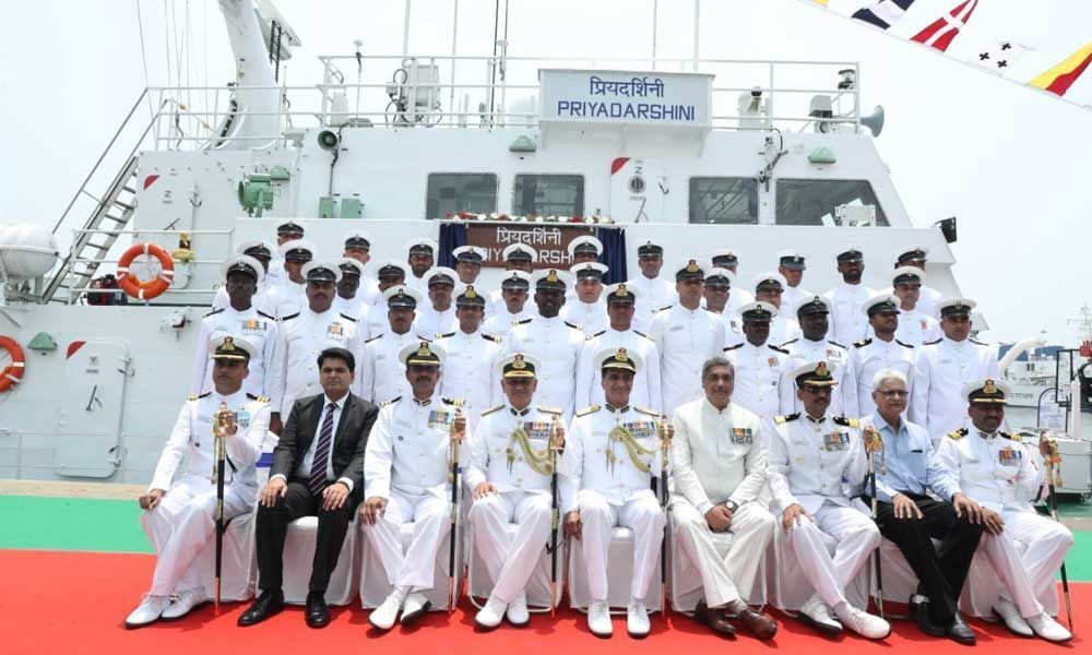 Garden Reach Shipbuilders Commissions Fast Patrol Vehicle ICGS Priyadarshini