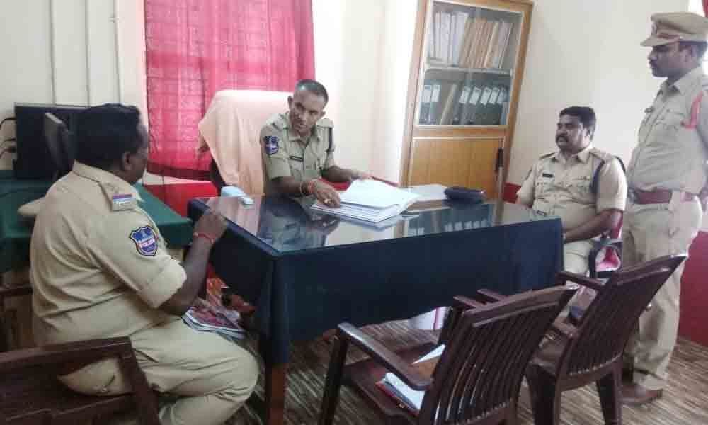 DCP inspects Kamepalli, Karepalli police stations