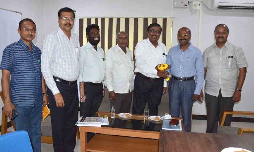 JC meets Election Observer at Collectorate in Kothagudem