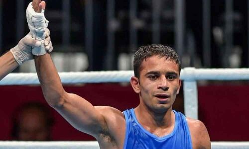 Amit Pangal clinches gold at Asian Boxing Championships