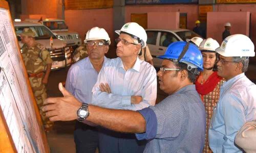 Central Steel Secretary visits VSP