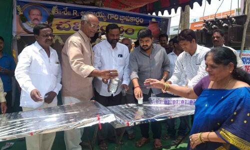 Kapra : Water kiosk set up in Srinagar colony