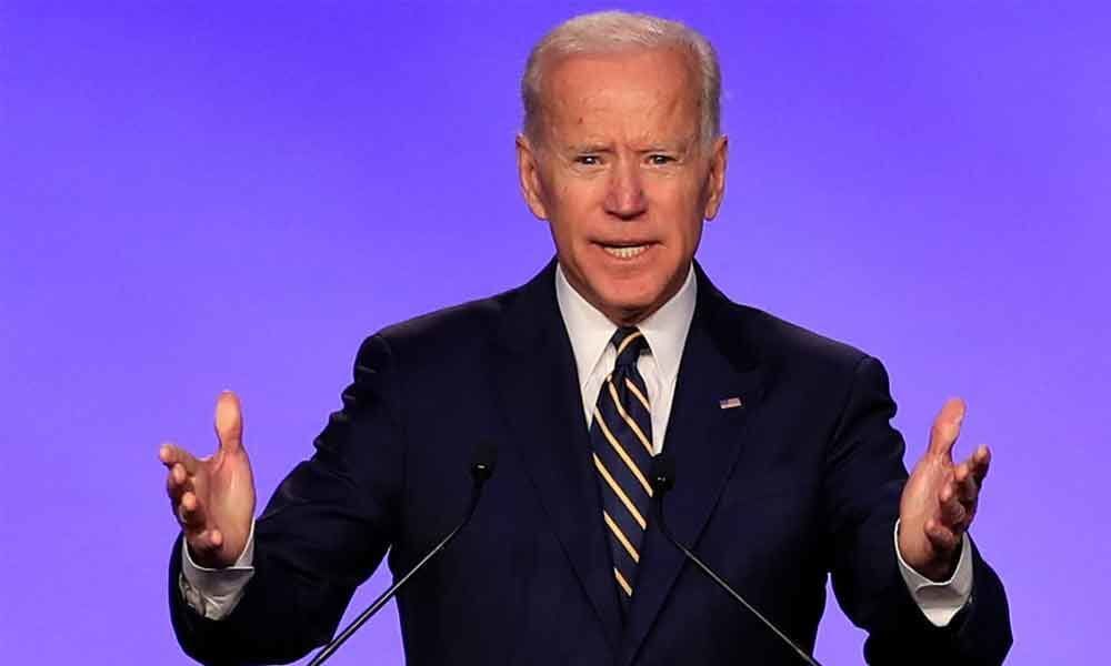 Joe Biden shruggs off Trumps remarks about his interactions with women