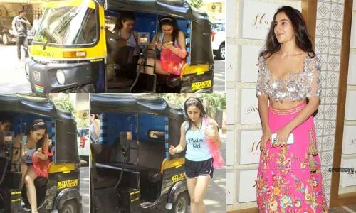 Sara Ali Khan takes an auto ride