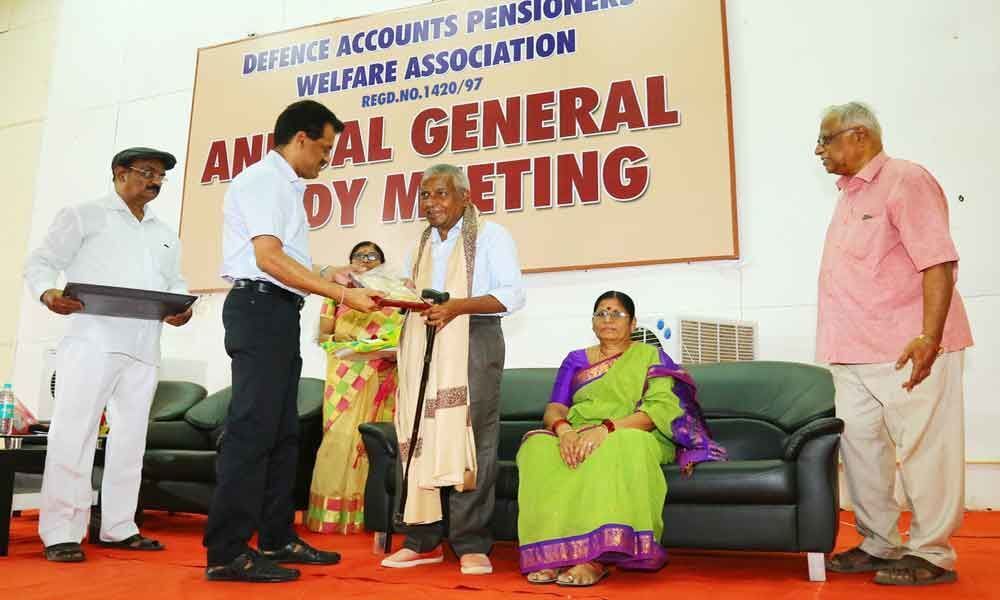 Defence Accounts Pensioners Welfare Association fetes 36 senior pensioners