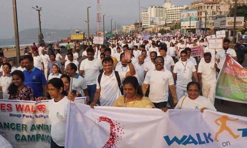 Huge response for cancer walk