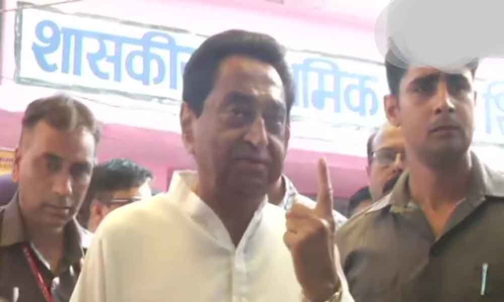 Madhya Pradesh CM Kamal Nath casts vote