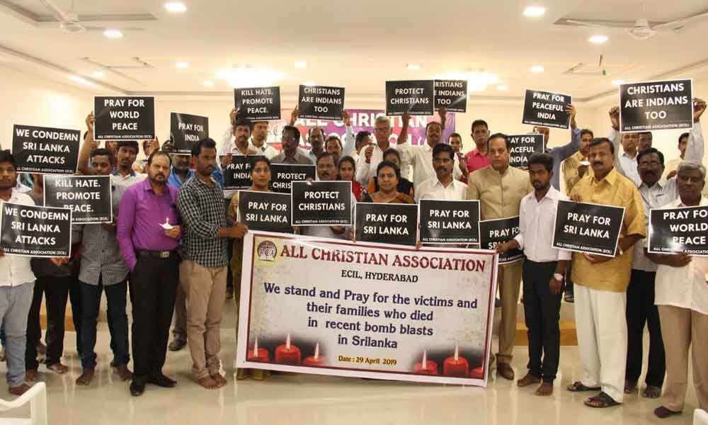 All Christian Association pays tributes to Lanka blast victims