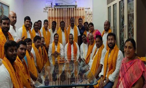 Minister Ch Malla Reddy takes part in Brahmotsavam