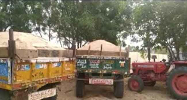 Illegal quarrying and transportation of sand is rampant in Kadapa district