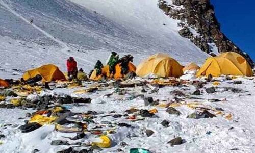 3,000 kg solid waste collected from Mt Everest