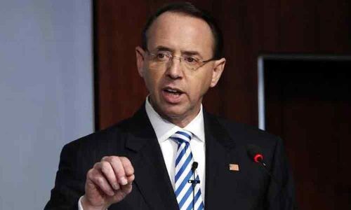 US deputy attorney general Rod Rosenstein who oversaw Mueller probe resigns