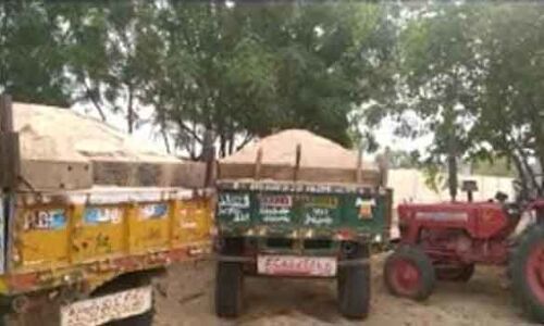 Illegal quarrying and transportation of sand is rampant in Kadapa district