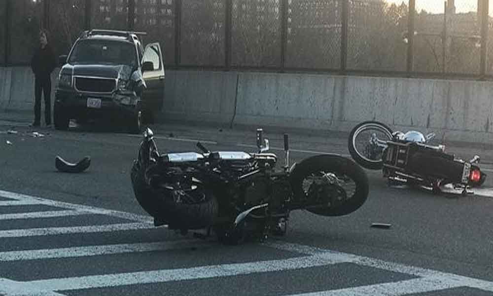 Five killed as SUV hits three motorcycles