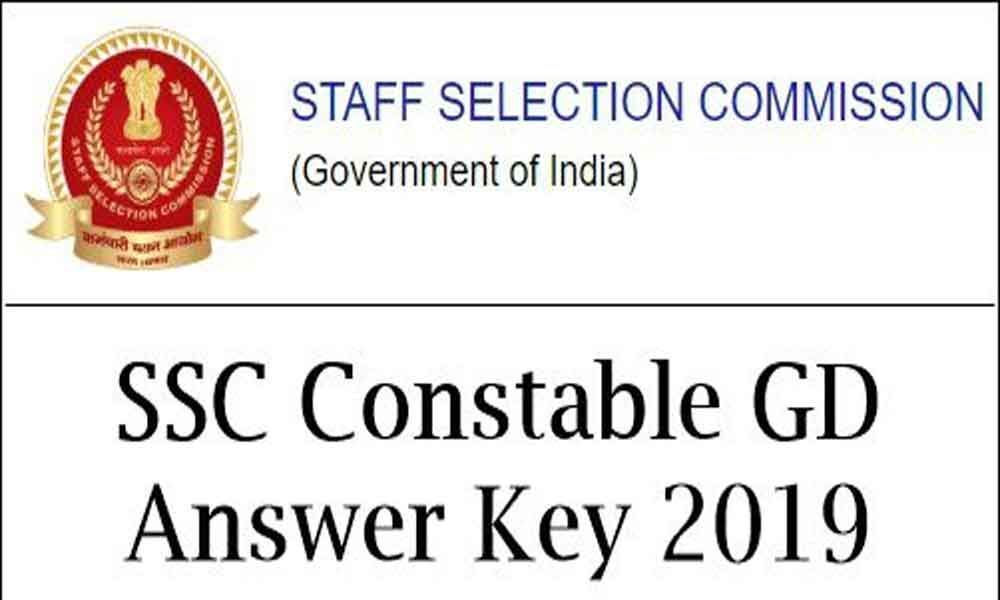 SSC General Duty Constable Answer Key 2019 published @ssc.nic.in