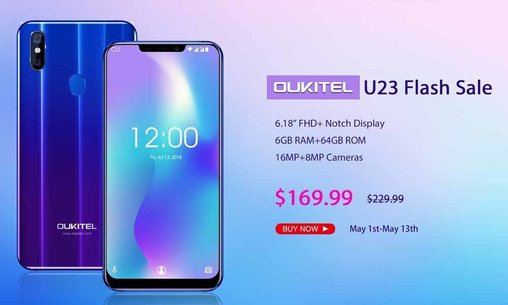Buy OUKITEL U23 at Unmissable Price on DealExtreme, Only $169.99 for a 6.18 Inch 6GB RAM Phone