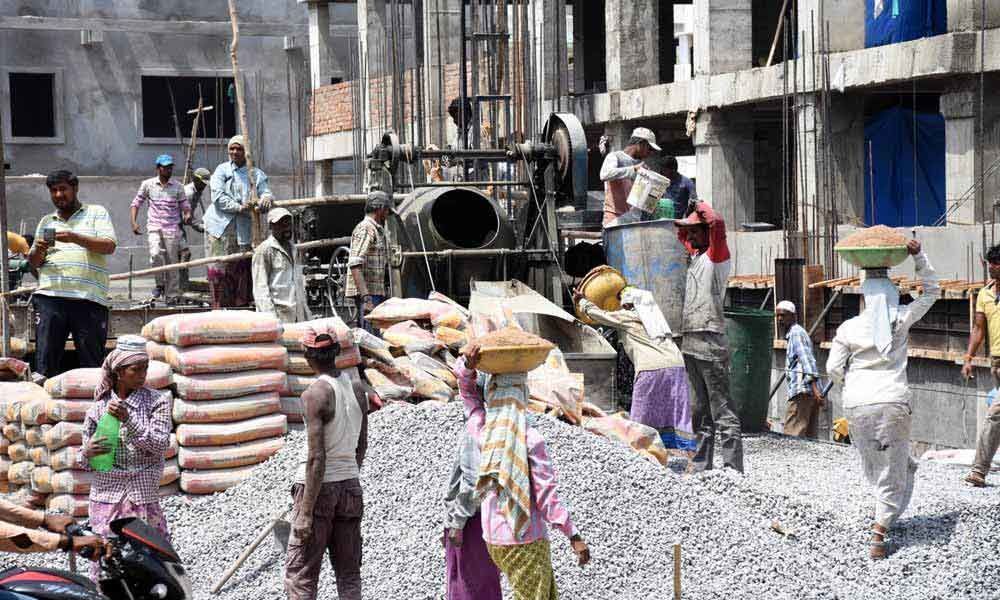 Labour Day celebrations not significant for labourers at a construction