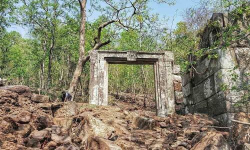 An impregnable fort amid dense forest in Bhupalpally