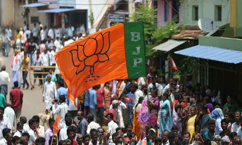 BJP holds protest over results fiasco