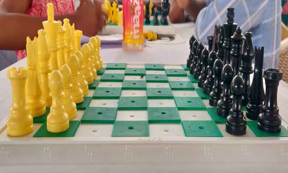 Visually challenged are game for playing chess