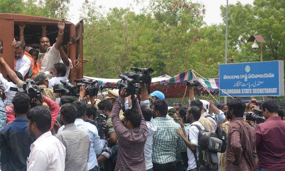 Intermediate Exam Results Fiasco : BJP bandh call evokes poor response in Hyderabad