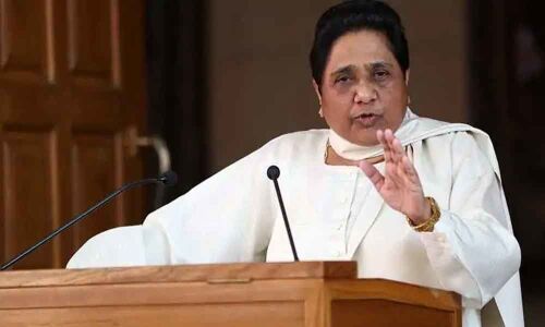 Congress, BJP acting against SP-BSP alliance: Mayawati