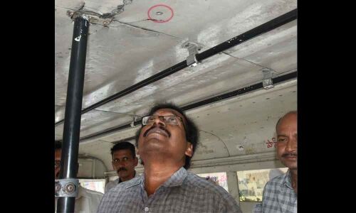 Firing in bus by AP Intel cop triggers panic