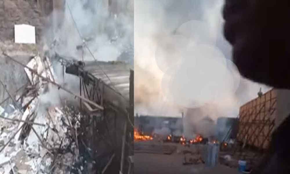 Hyderabad: Fire breaks out on the sets of Chiranjeevis Sye Raa