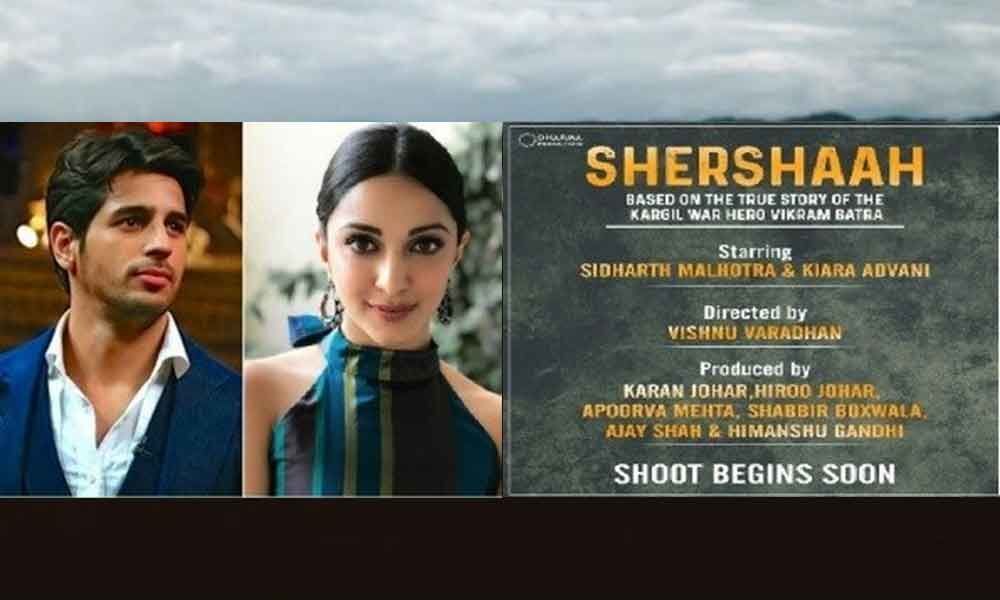 Kiara Advani And Sidharth Malhotra in Shershaah, Confirmed