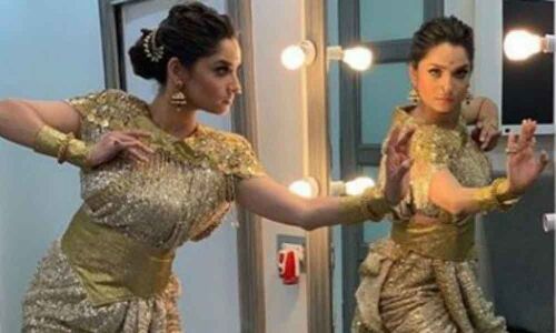 Ankita Lokhande learning kathak