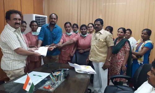 Gandhi Hospital nurses seek job security