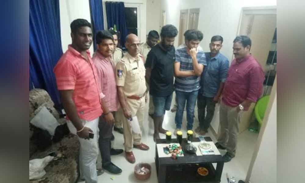 Two techies held for possessing Ganja oil in Hyderabad
