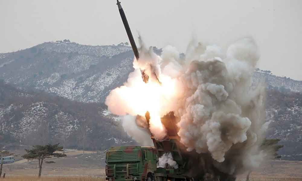 Multiple rocket launchers tested by North Korea to evaluate combat performance