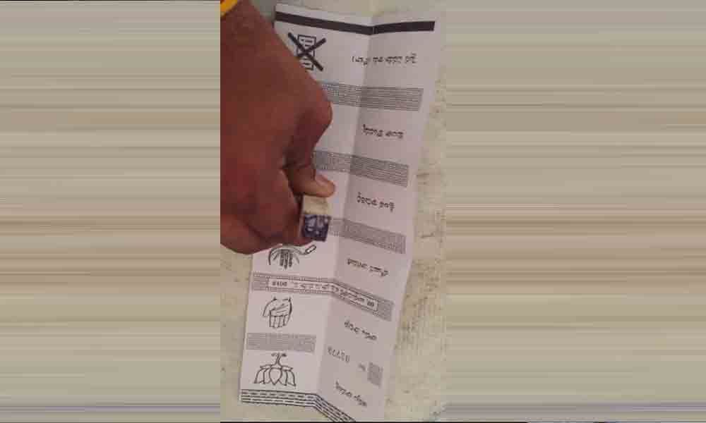 Voters share ballot papers pictures on social media, invite officials wrath in Kothagudem