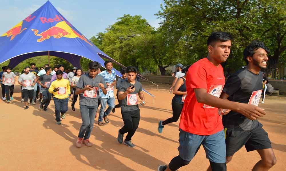 Hyderabad City youth take part in Wings for Life Run