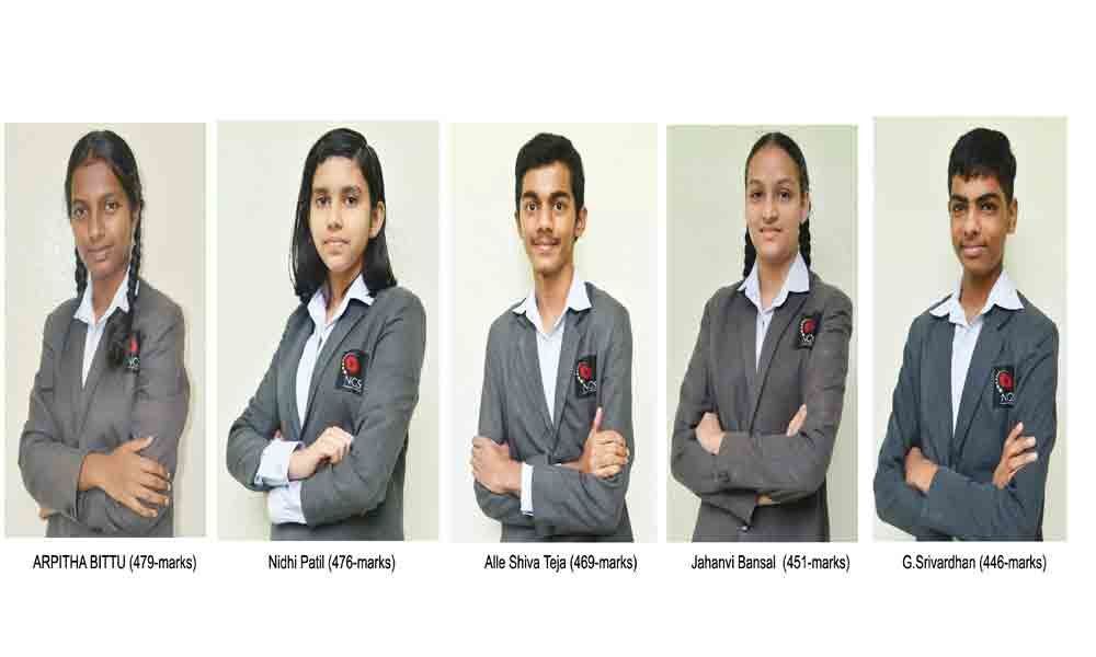 Navya Bharathi students shine in Class X results in Karimnagar