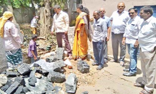 Corporator launches desiltation of nala