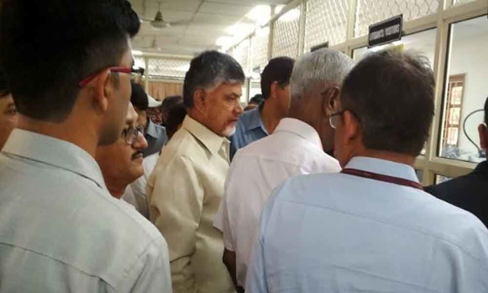 CM Chandrababu Naidu writes letter to CEC over VVPAT slips counting