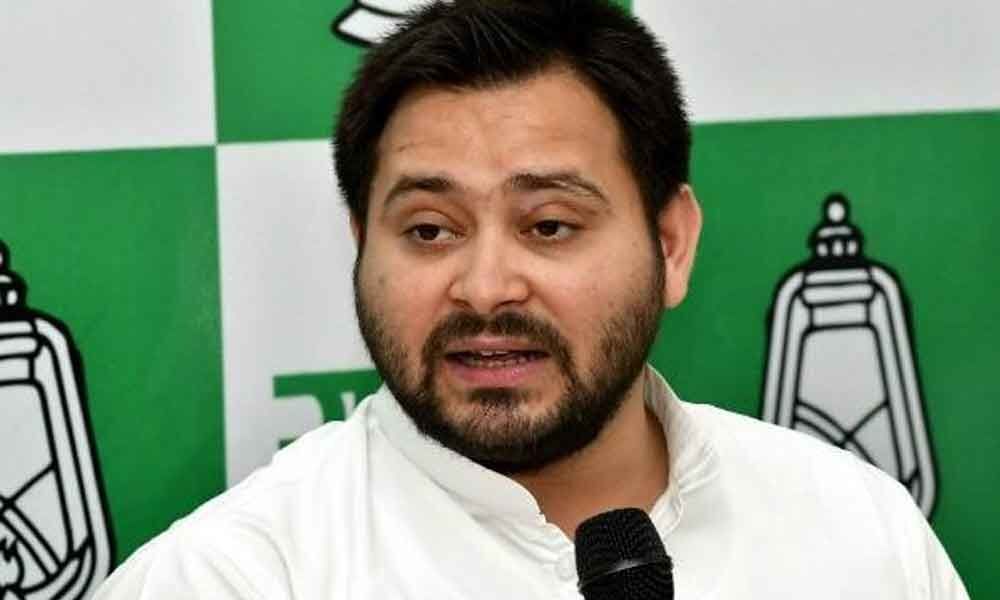 Nitish Kumar, BJP providing tampered EVMs in our strongholds: Tejashwi Yadav