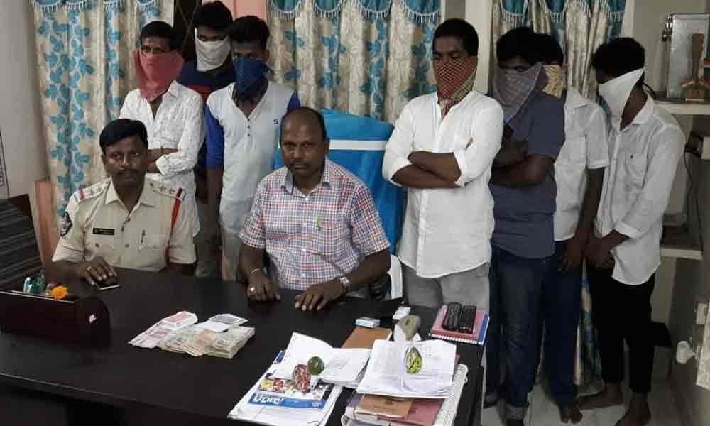 Seven persons arrested for gambling activity