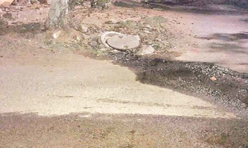Sewage overflow at Madura Enclave