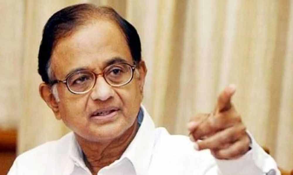 Jaitley conceals data, Modi deals in rhetoric, economy suffers: Chidambaram